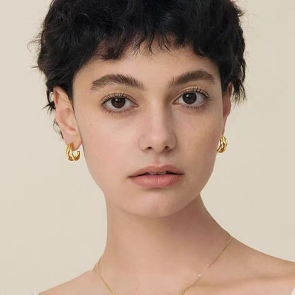 Wavy Hollowed-Out Earrings